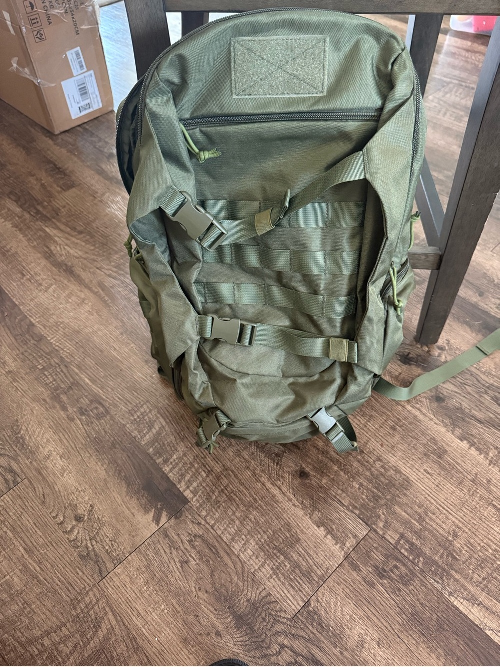 Rugged Field Backpack - Olive Green Tactical Style